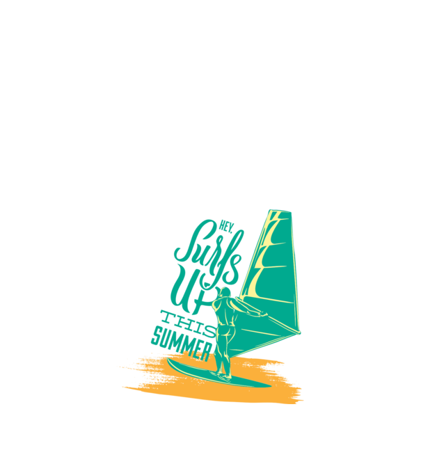 Surfs up this summer model albastru închis pe tricou
