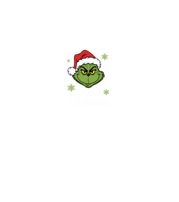 Merry Grinchmas Negru model negru pe tricou