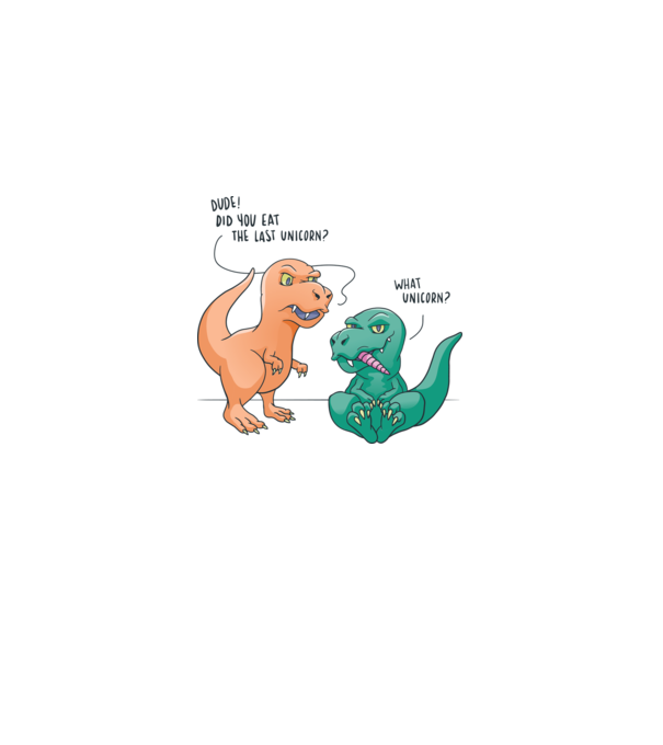 Tricou cu Dinozaur amuzant model alb pe tricou