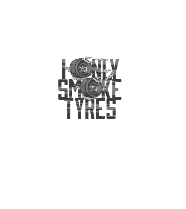 I only smoke Tyres model roz deschis pe tricou