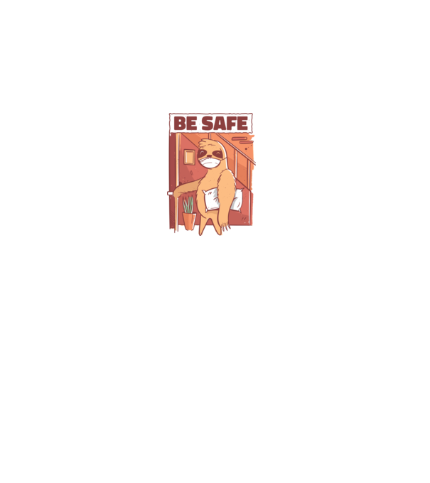 Leneș Be Safe model gri pe tricou