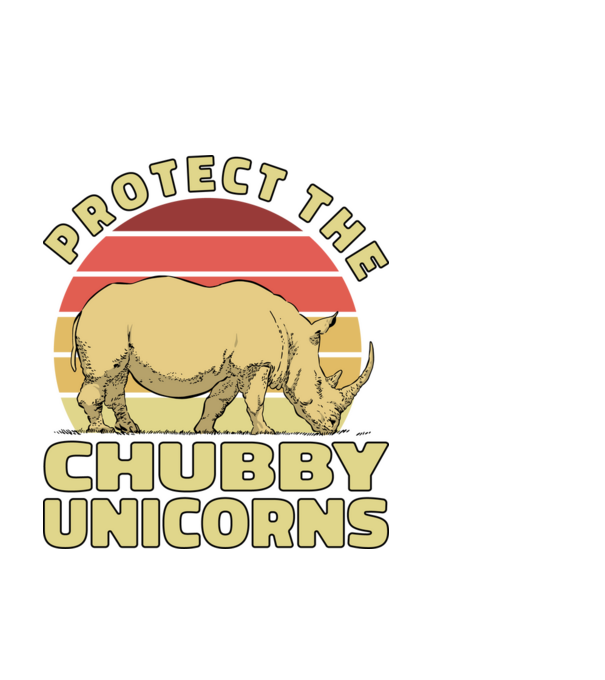 Protejați Unicornii - Rinocerii plinuți model negru pe tricou
