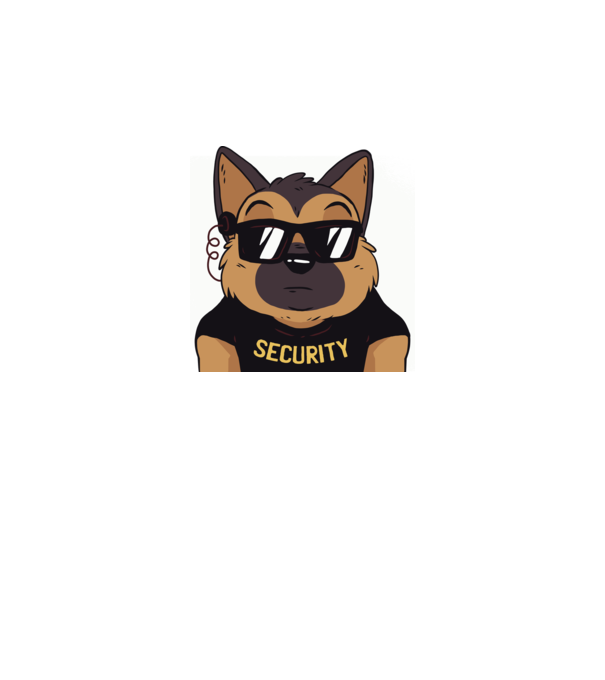 Ciobănesc german Security tricou amuzant cu Câine model gri pe tricou