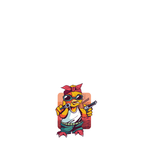 Pew Pew Pew Madafakas Pui model negru pe tricou
