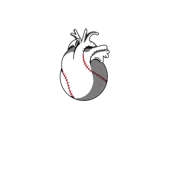 Inimă Baseball model turcoaz pe tricou