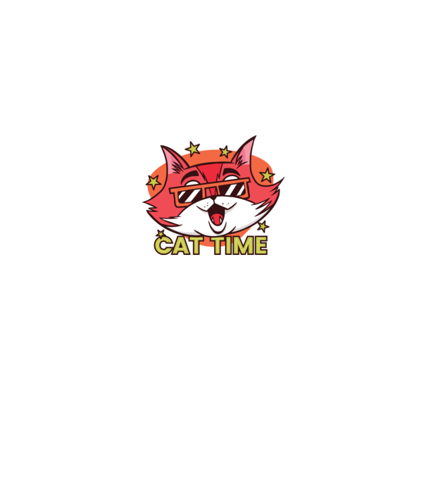 Cat Time Momentul pisicii model mentă pe tricou