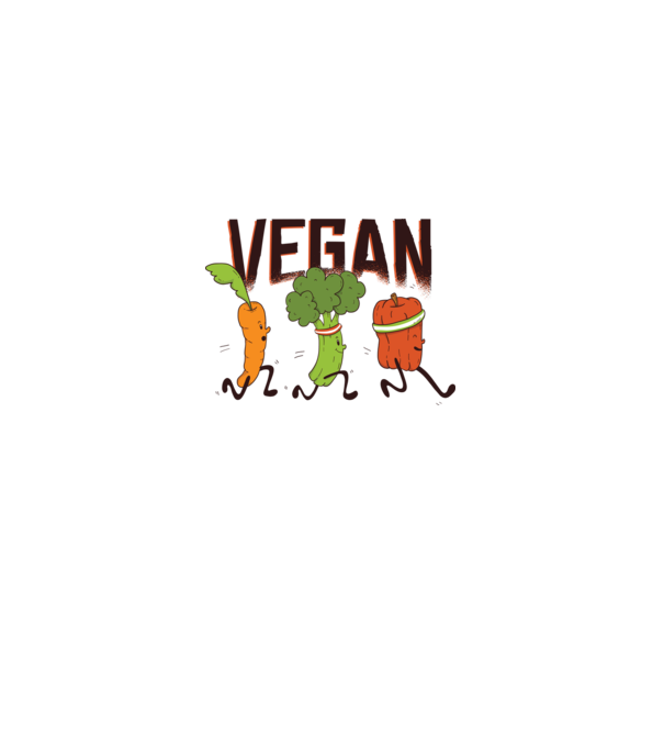 Legume vegan model alb pe tricou