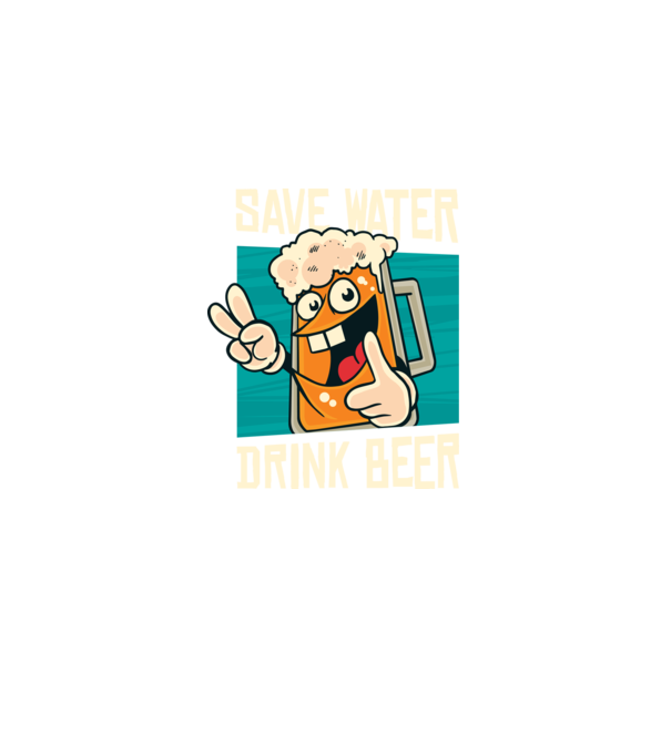 Save water, drink beer tricou amuzant bere model negru pe tricou