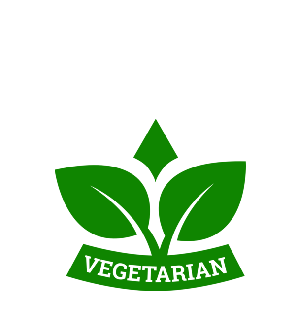 Vegetarian badge 1 model negru pe tricou