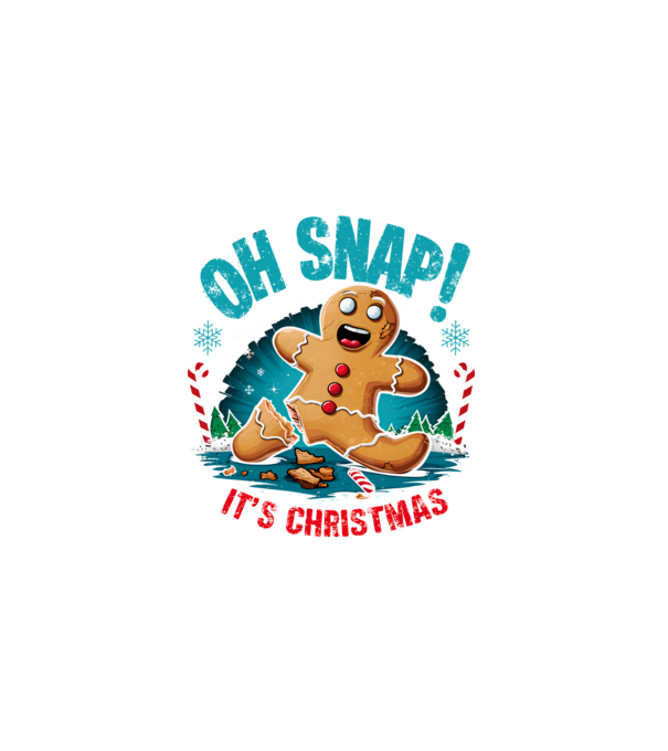 Oh snap! It's christmas Alb model alb pe tricou
