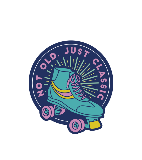 'I''m not old, just Classic' model alb pe tricou