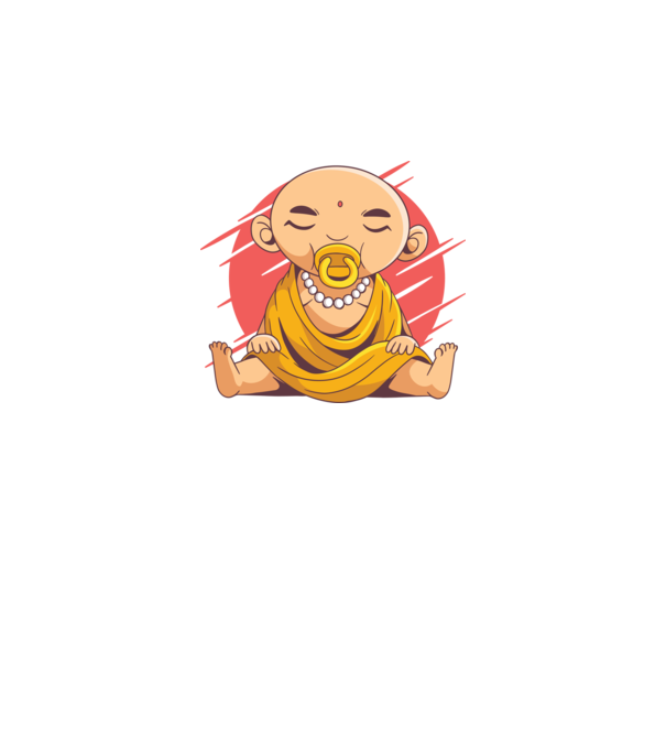 Baby Buddha cu suzetă tricou amuzant model negru pe tricou