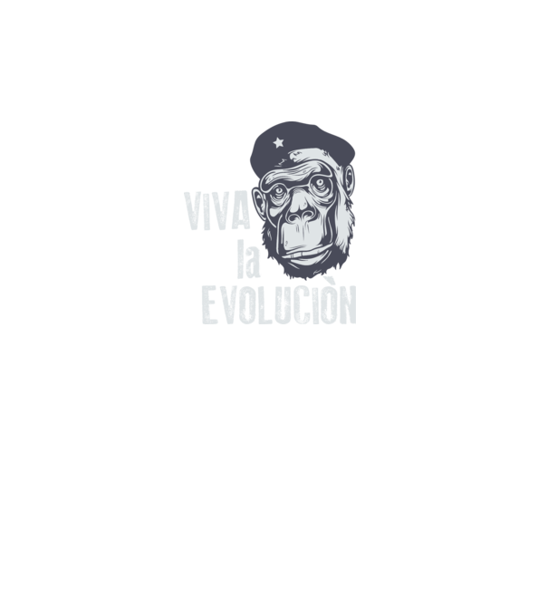 Viva La Evolucion model roz pe tricou