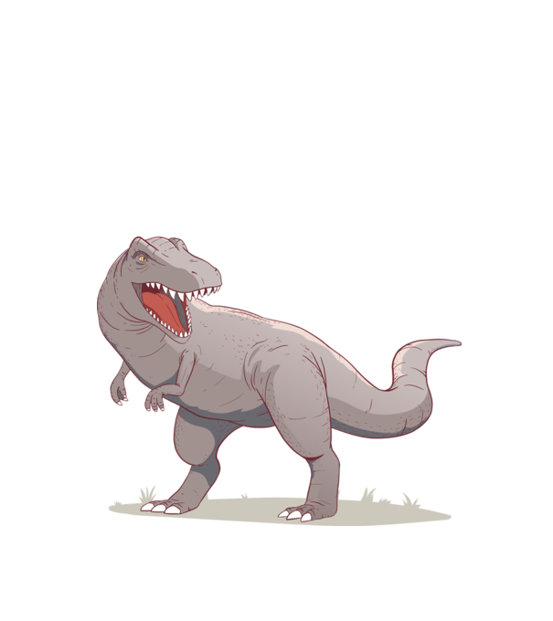 Dinozaur T-rex model negru pe tricou