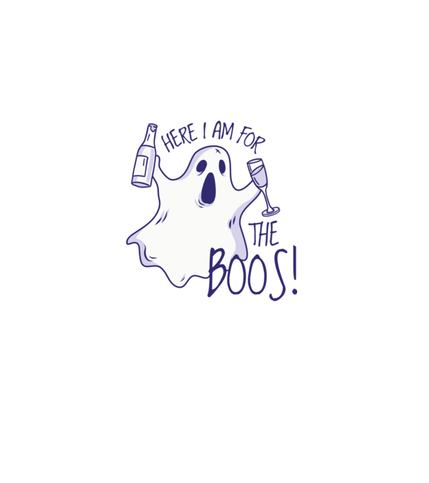 Here I am for the Boos model albastru deschis pe tricou