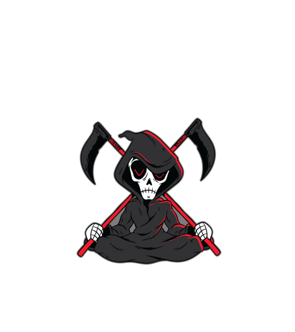 Moartea - Grim Reaper model negru pe tricou