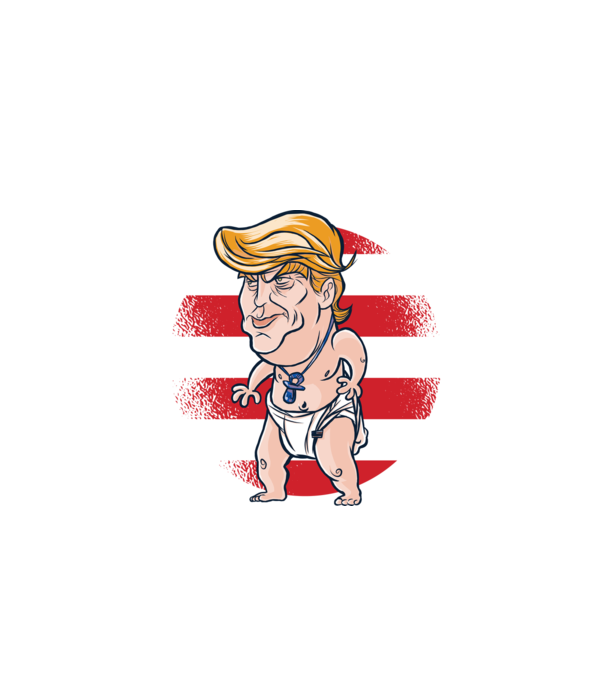 Trump Baby tricou amuzant model turcoaz pe tricou