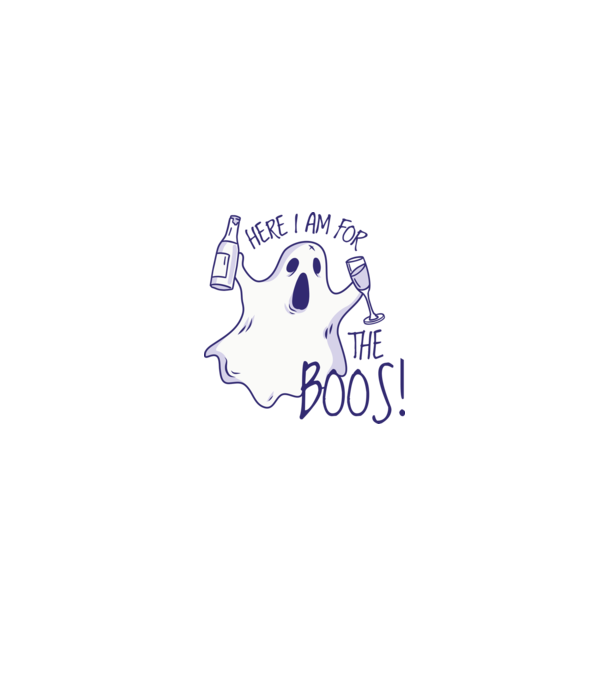 Here I am for the Boos model alb/roșu pe tricou