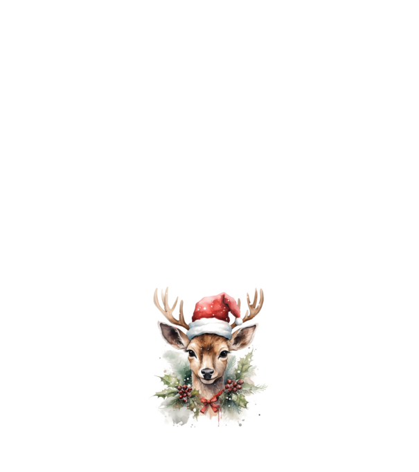 Festive Reindeer model roz deschis pe tricou