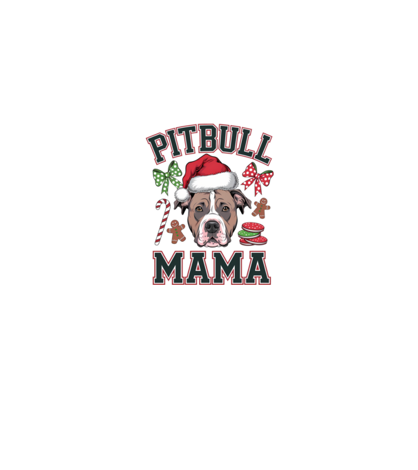 Pitbull Mama model alb/roșu pe tricou