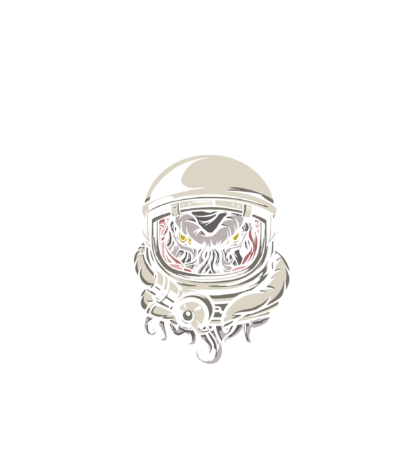 Cthulhu Astronaut model negru pe tricou