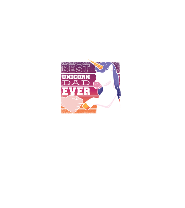 Cel mai bun Tată Unicorn model negru pe tricou