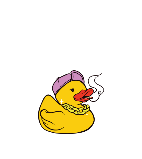 rățușcă de cauciuc Smoker model nisipiu pe tricou