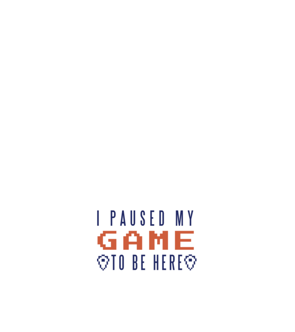 I Paused my game to be here model negru pe tricou