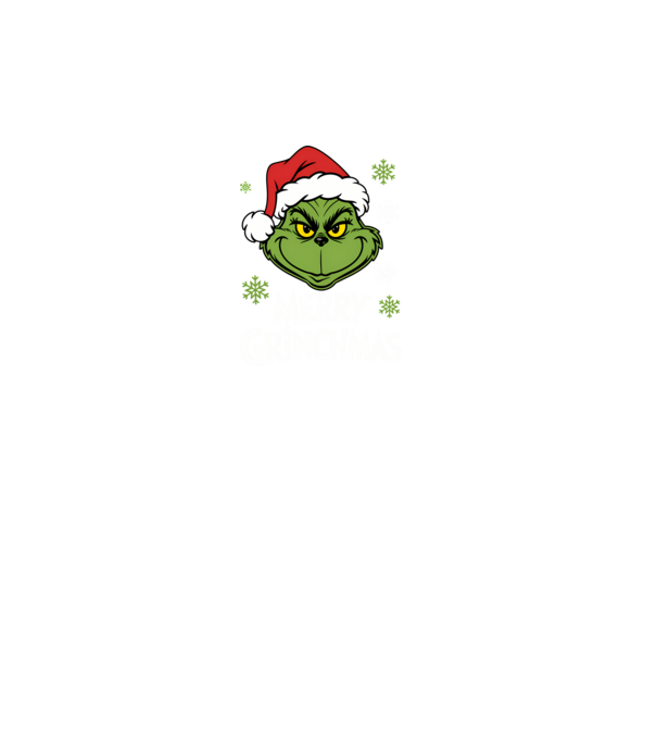 Merry Grinchmas Negru model negru pe tricou