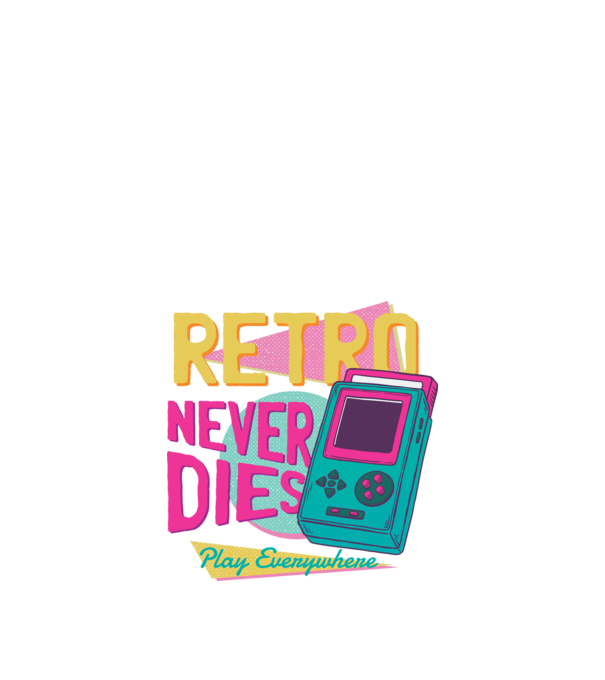 Retro Gameboy model negru pe tricou
