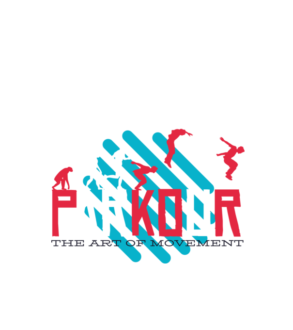 Parkour - Arta mișcării model verde de măr pe tricou