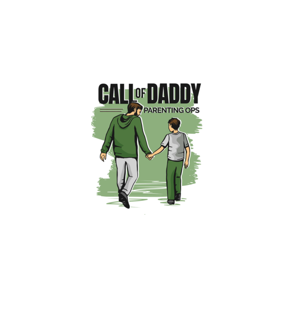 Call of Daddy - Pentru tata model nisipiu pe tricou