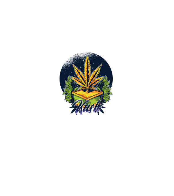 Marijuana Kush model verde pe tricou