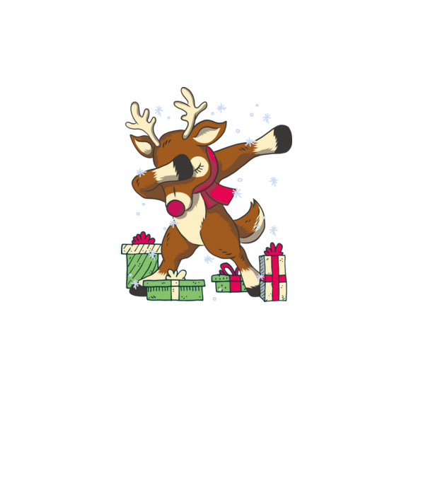 Rudolph DAB model negru pe tricou