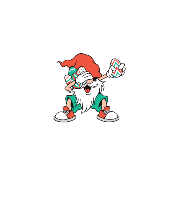 Elf de Paște DAB model alb pe tricou