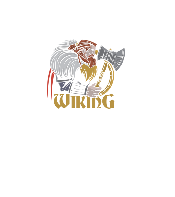 Viking model turcoaz pe tricou