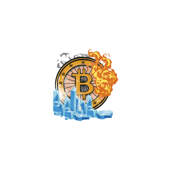 Logo Bitcoin model negru pe tricou