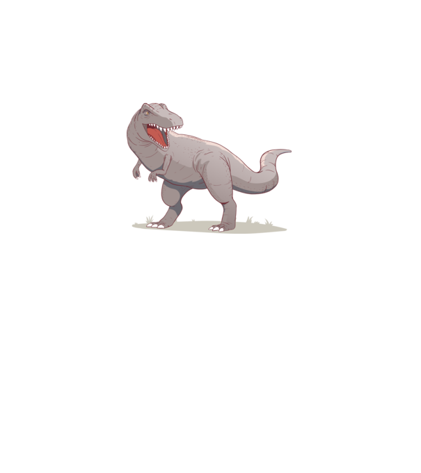 Dinozaur T-rex model negru pe tricou