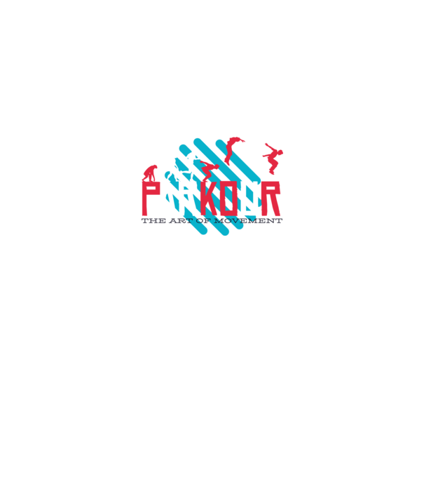Parkour - Arta mișcării model gri pe tricou