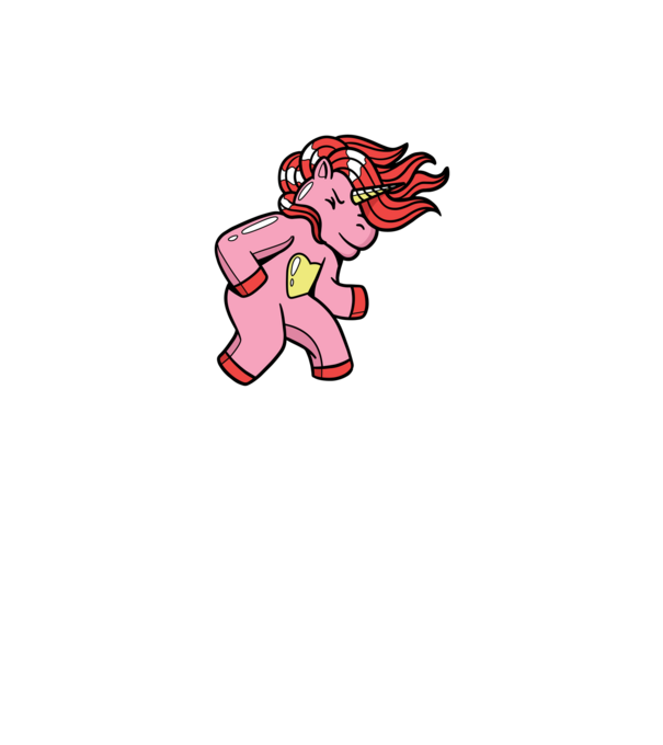 Unicorn model negru pe tricou