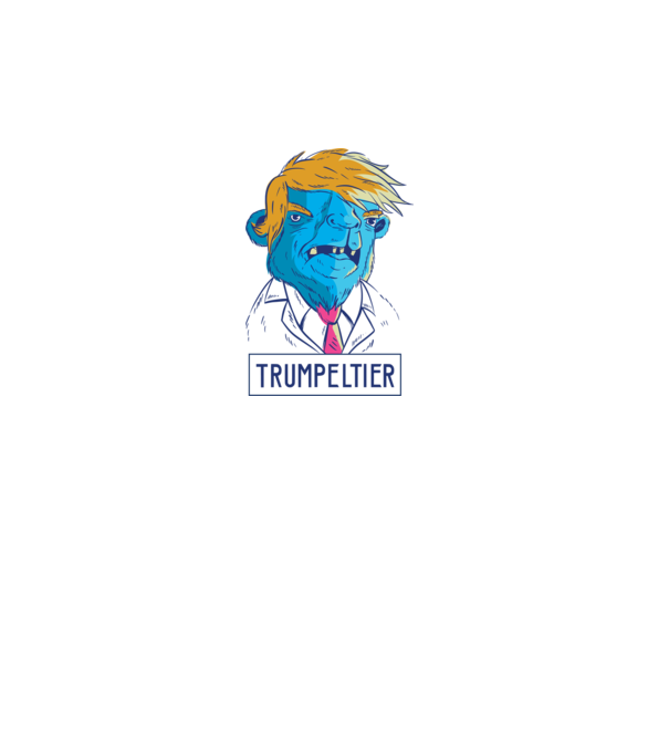 Trumpeltier monstru Trump model alb pe tricou