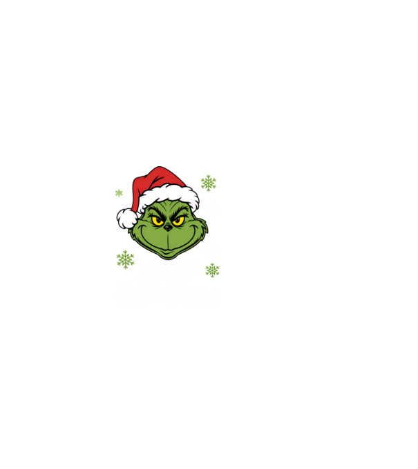Merry Grinchmas Negru model negru pe tricou