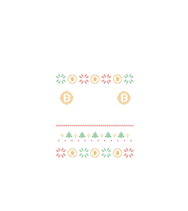 Buy the Dip Bitcoin Ugly Sweater model negru pe tricou