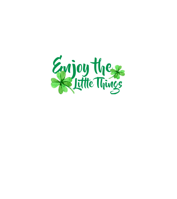 Enjoy the little things model negru pe tricou
