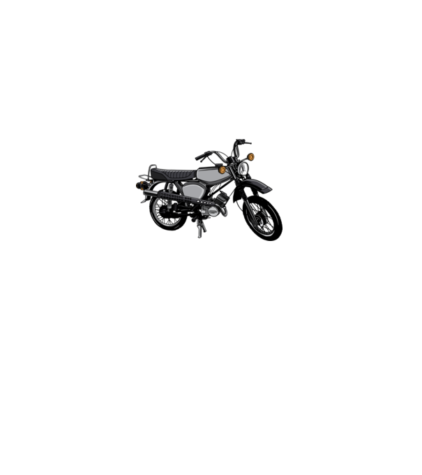 Motocicletă model gri pe tricou