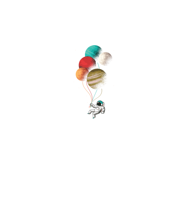 Astronaut Balloons baloane astronaut model negru pe tricou