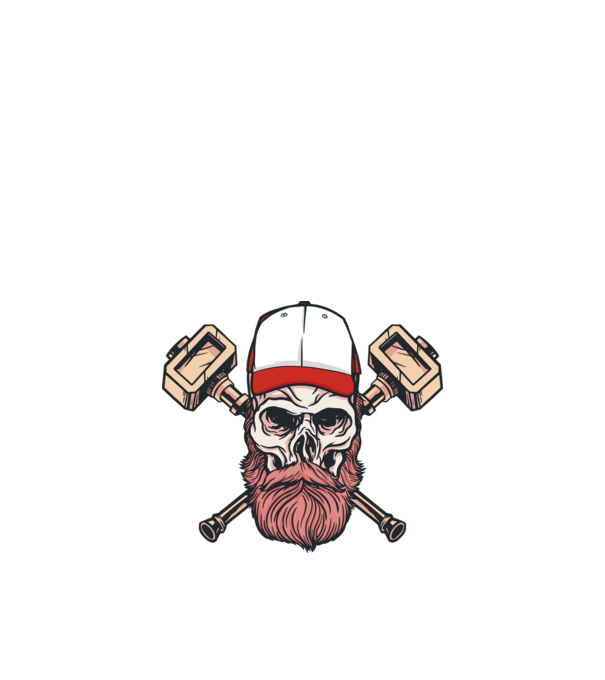 Craniu Viking model nisipiu pe tricou