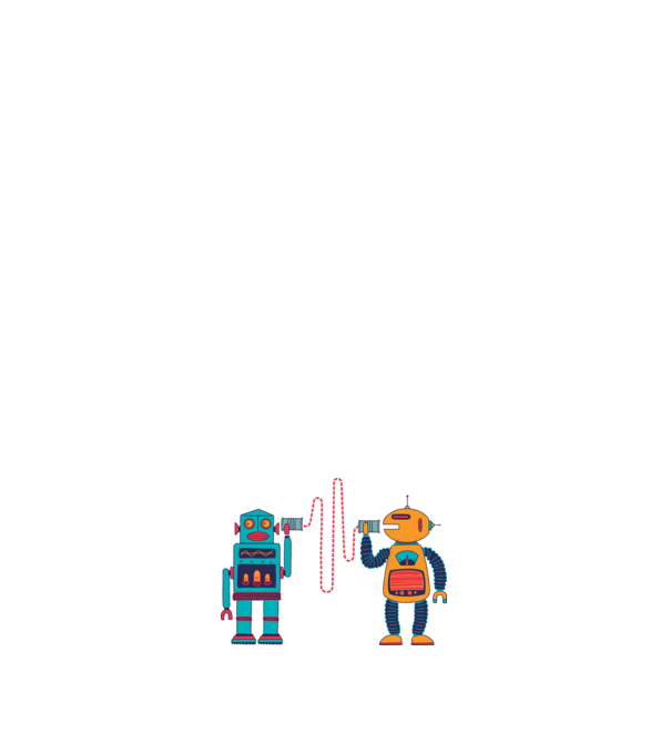 Walkie Talkie Robot model roz deschis pe tricou