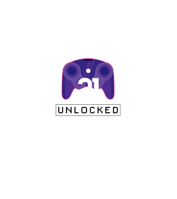 Level 21 Unlocked Gamer Birthday model negru pe tricou