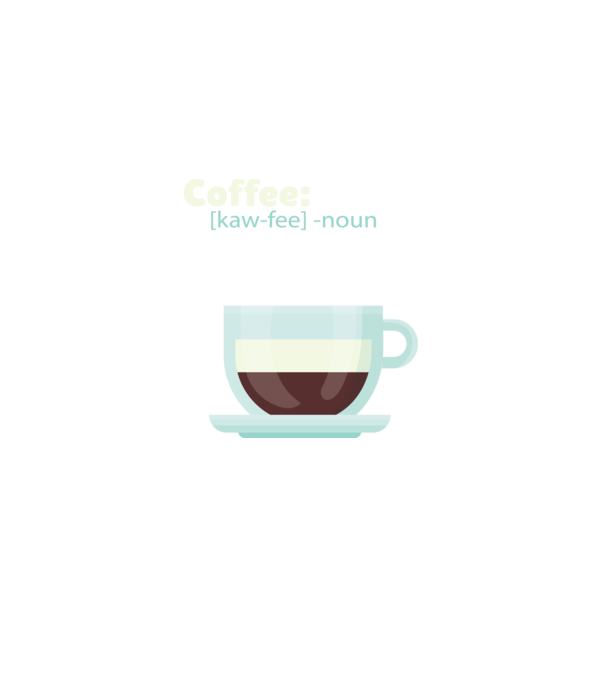 Definiție cafea model negru pe tricou